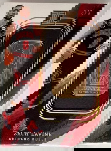 2022 Zach Lavine Panini Impeccable 1/2 Troy Ounce 14k Gold Bar3/3
