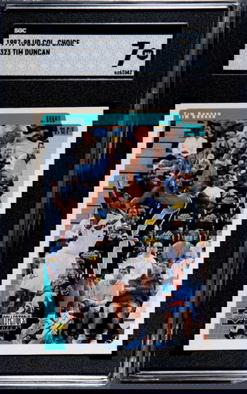 1997-98 Collectors Choice #323 Tim Duncan RC SGC 7 NM