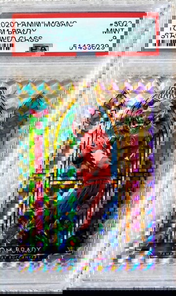 2020 Panini Mosaic Stained Glass TOM BRADY PSA 9 Mint Low Pop SSP Bucs