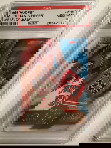 1996 Hoops JORDAN/PIPPEN Head to Head #HH2 PSA10 