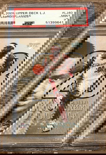 LEBRON JAMES 2005 Upper Deck L.J. Rookie of The Year LJ40 PSA 9 MINT POP 2