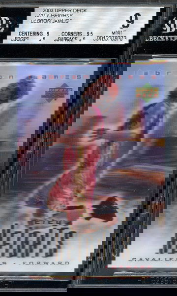 2003 Upper Deck City Heights LeBron James BGS 9 Rookie