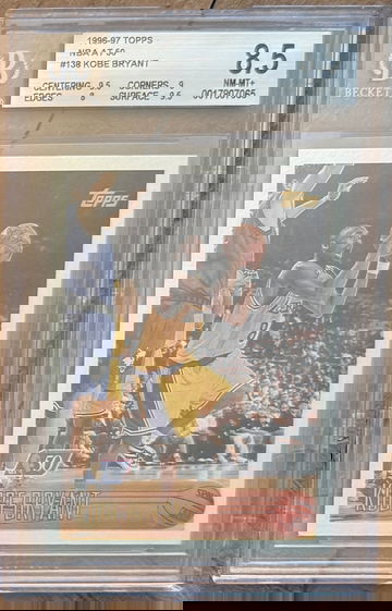 1996 Topps NBA At 50 50th Foil Kobe Bryant Rookie BGS 8.5