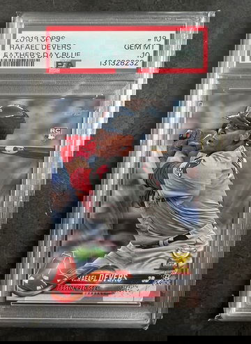 2018 Topps Series 1 Rafael Devers Father’s Day Blue Parallel /50 PSA 10 #18 RC