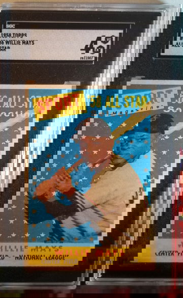 1958 Topps #486 Willie Mays SGC 4