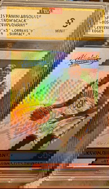 2015-16 Panini Absolute Kevin Durant #65 Spectrum Black 1/1