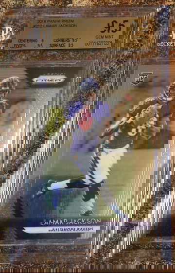Lamar Jackson 2018 panini prizm rookie BGS 9.5