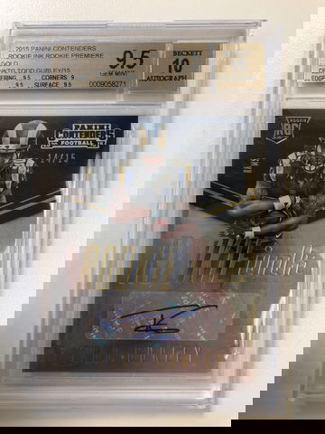 2015 Contenders - Todd Gurley - Rookie Ink Auto Gold SSP /15 BGS 9.5 Gem Mint