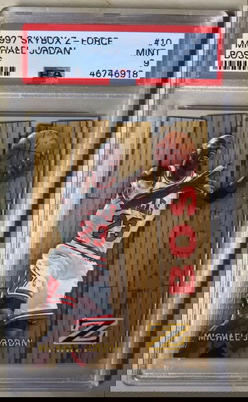 1997 Skybox Z-Force Boss Michael Jordan #10 PSA 9 MINT Bulls 