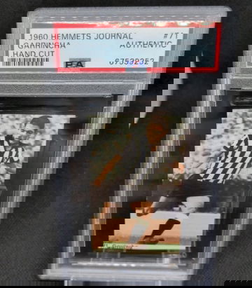 1960 Hemmets Journal Hand Cut Soccer #71 Garrincha PSA Authentic
