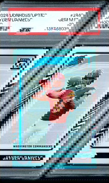 2024 Donruss Optic Jayden Daniels Holo Rated Rookie PSA 10 GEM MT #248 RC