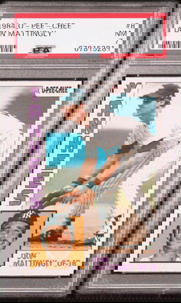 1984 O-Pee-Chee Don Mattingly Rookie Card PSA 7