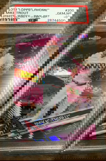 2017 TOPPS CHROME WHITE JERSEY PINK REFRACTOR PSA 10 GEM MINT