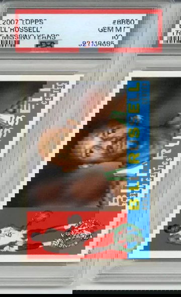 2007 TOPPS THE MISSING YEARS #BR60 BILL RUSSELL CARD CELTICS PSA 10 LOW POP