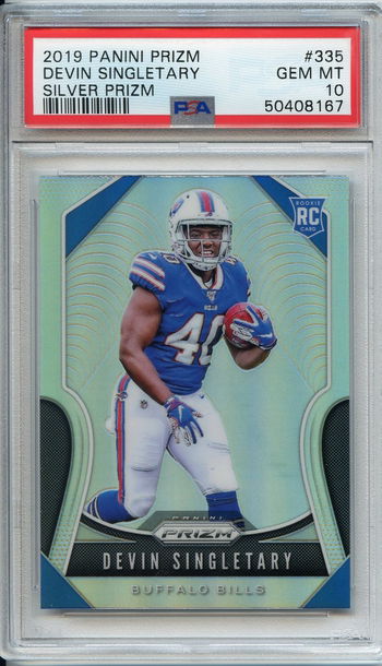 Devin Singletary 2019 Panini Prizm Silver Rookie PSA 10 