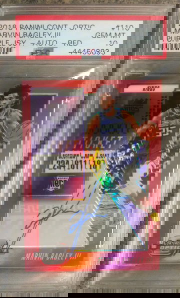 2018-19 Contenders Optic Marvin Bagley Rc Auto Red /149 PSA 10