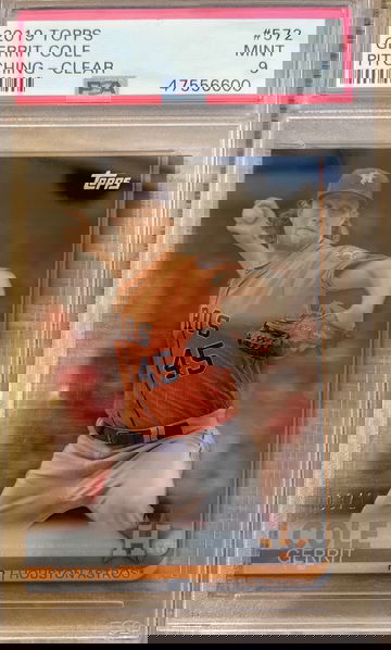 2019 Topps Gerrit Cole Acetate #/10 PSA 9