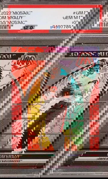 2022 Mosaic Tom Brady Glass Mosaic ~ SP~ GOAT 🐐 PSA 10 GEM 💎 🔥 