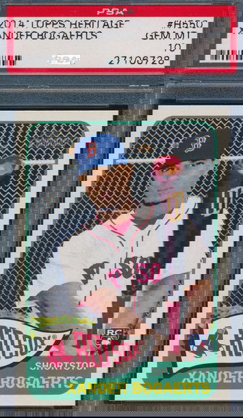 2014 Topps Heritage Xander Bogaerts RC PSA 10 GEM MT 6728