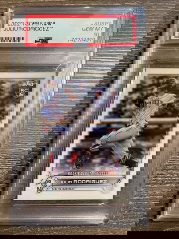 2022 Topps Mini Update Julio Rodriguez ROOKIE Mini PSA 10 GEM MINT