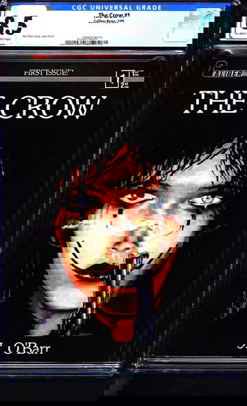 The Crow #1 (1989) CGC 8.5 -- O/w to white pages; James O'Barr story & art