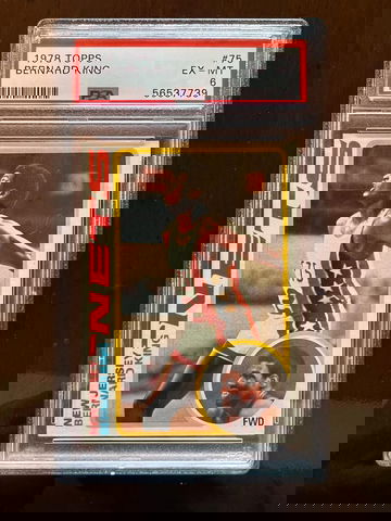 1978 Topps Bernard King rookie card PSA 6 #75 Knicks Nets Tennessee