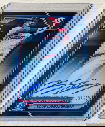 2024 Bowman Draft Kodey Shojinaga Black Refractor Auto /10