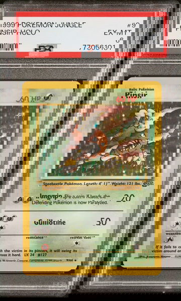 1999 Pokemon Jungle Holo Pinsir #9A PSA 6