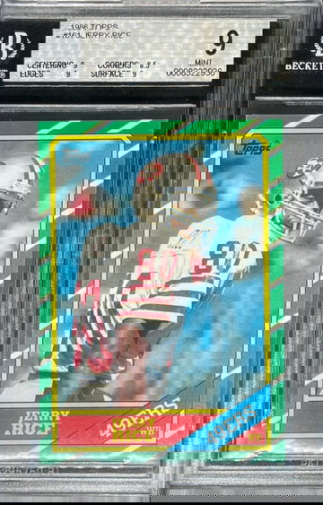 1986 Topps Jerry Rice BGS 9