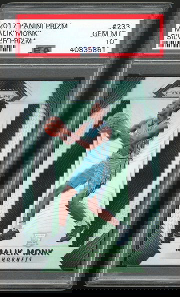 2017 Panini Prizm Silver Malik Monk RC Rookie PSA 10