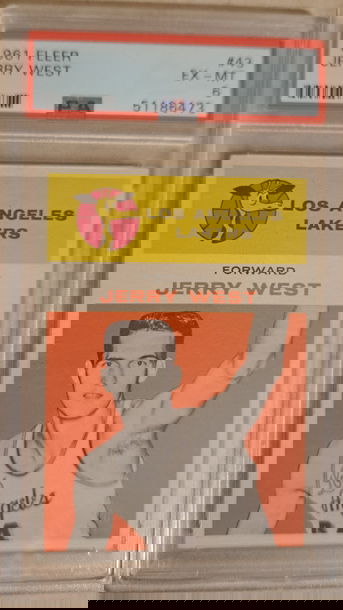 1961 Fleer Jerry West RC PSA 6