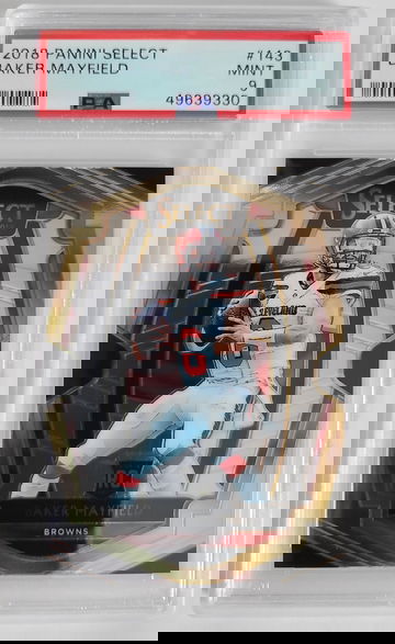 2018 Panini Select Baker Mayfield Premier Level RC #143 PSA 9 MINT