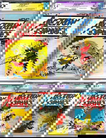 ACTION COMICS #12345 CGC *HOLY GRAIL OF ALL COMICS* #1 SIGNED JERRY SIEGEL 1938