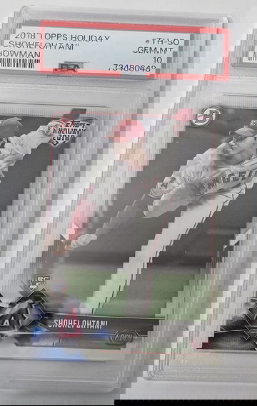 2018 Topps Holiday Shohei Ohtani RC Bowman PSA 10 Rookie Low POP