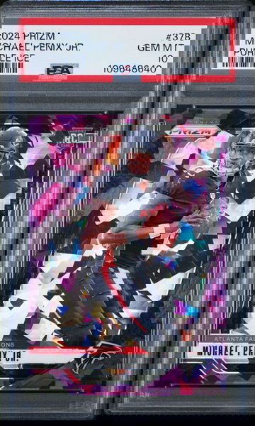 2024 Prizm Purple Ice Michael Penix Jr. #378 RC /225 PSA 10