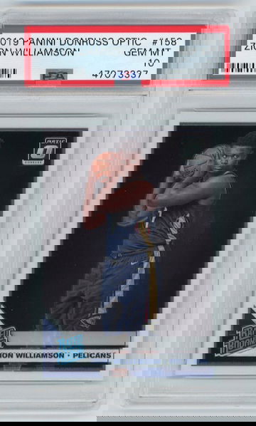 Zion Williamson 2019 Optic PSA 10 Rookie