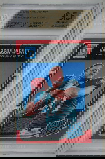 2016 Donruss Optic Red /99 Carson Wentz BGS 9.5