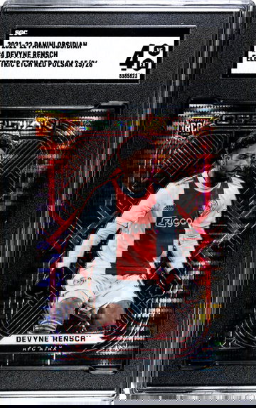 2021-22 Panini Obsidian #4 Devyne Rensch RC 15/26 Electric Etch Red Pulsar