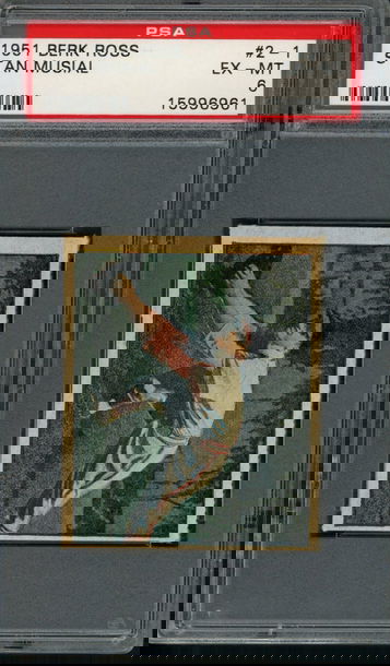 1951 Berk Ross Stan Musial PSA EX-MT 6