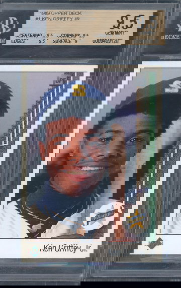 1989 Upper Deck Ken Griffey Jr RC Rookie BGS 9.5 GEM MINT #1