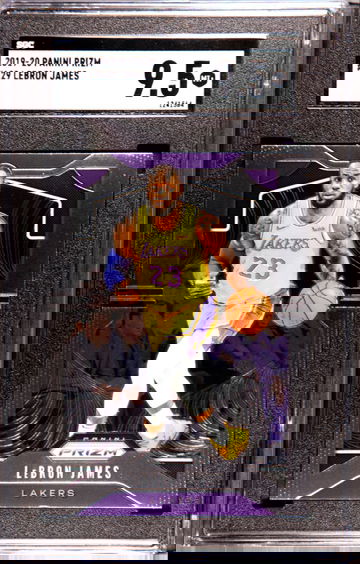 2019-20 Panini Prizm #129 LeBron James SGC 9.5 Mint + Lakers