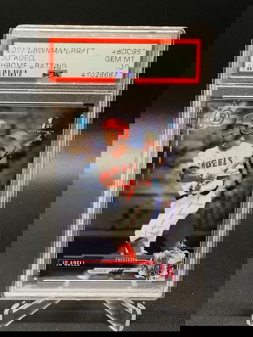 2017 Jo Adell 1st Bowman Chrome Draft Batting PSA 10