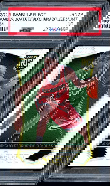 2013 Giannis Antetokounmpo Rookie Silver Prizm PSA 10