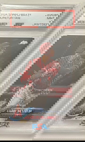 2018 Topps Update #US189 Shohei Ohtani PSA 9 rookie card