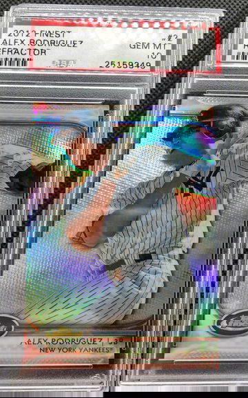 2012 Finest Alex Rodriguez Refractor psa 10