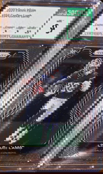2020 Panini Prizm #334 CeeDee Lamb RC CSG 9