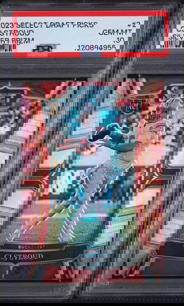 2023 Panini Select Draft Picks Concourse Silver Prizm CJ Stroud #2 PSA 10