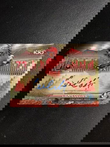 Cam Collier 2024 Bowman Chrome Top 100 Superfractor Autograph 1/1 Rookie BTPA-73