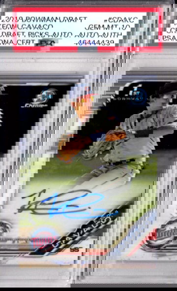 2019 Bowman Chrome Draft Keoni Cavaco 1st Propsect Auto PSA 9