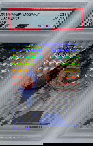 RJ Barrett 2019-20 Mosaic Basketball Silver Mosaic Prizm Rookie Card PSA 9